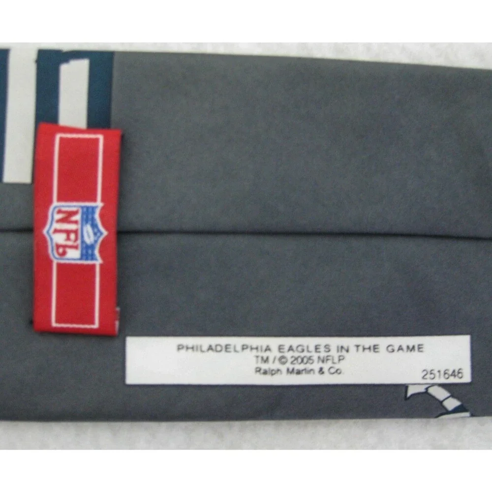 Philadelphia Eagles Neck Tie Mens Gray NFL Football Vintage 2005 Team Logo